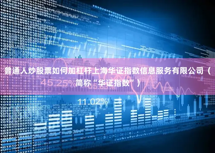 普通人炒股票如何加杠杆上海华证指数信息服务有限公司（简称“华证指数”）